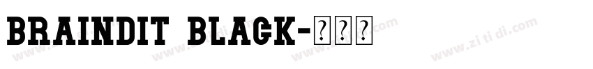 BRAINDIT Black字体转换